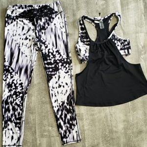 Womens 2 piece fitness workout set